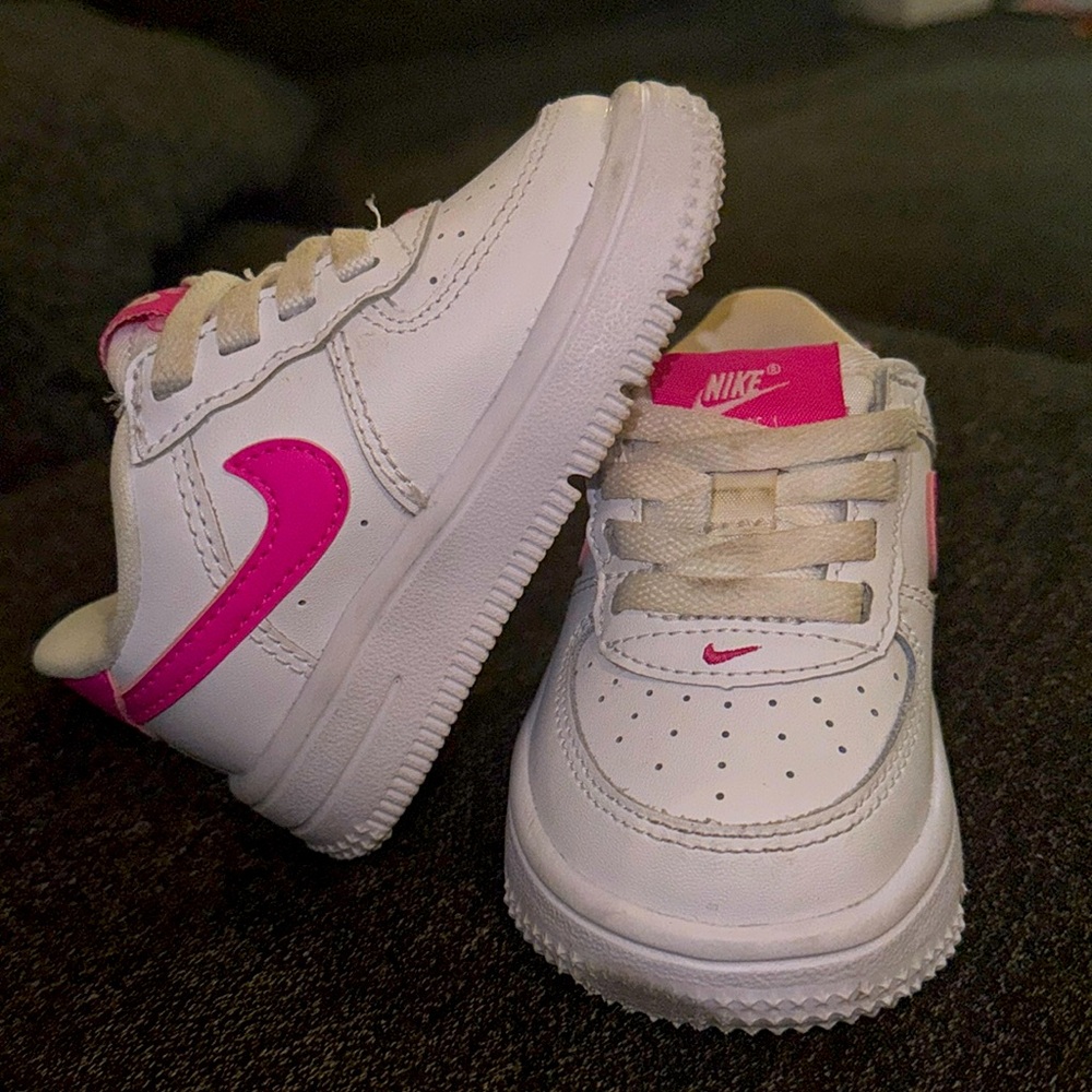Nike Air Force ones size 4 infant .